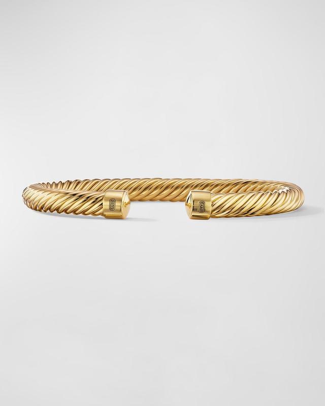 Mens Cablespira 18K Gold Cuff Bracelet Product Image