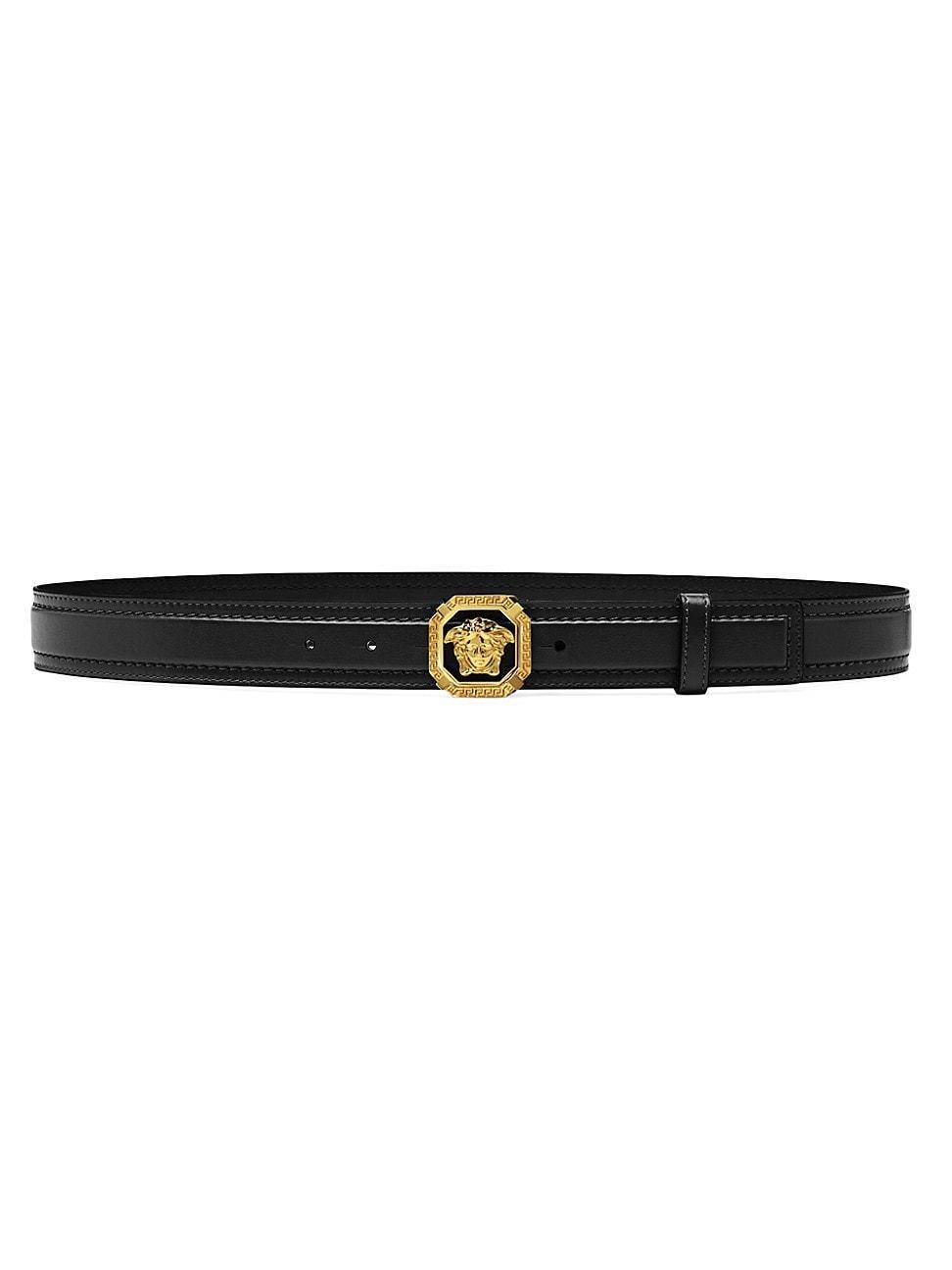 Mens La Medusa Leather Belt Product Image