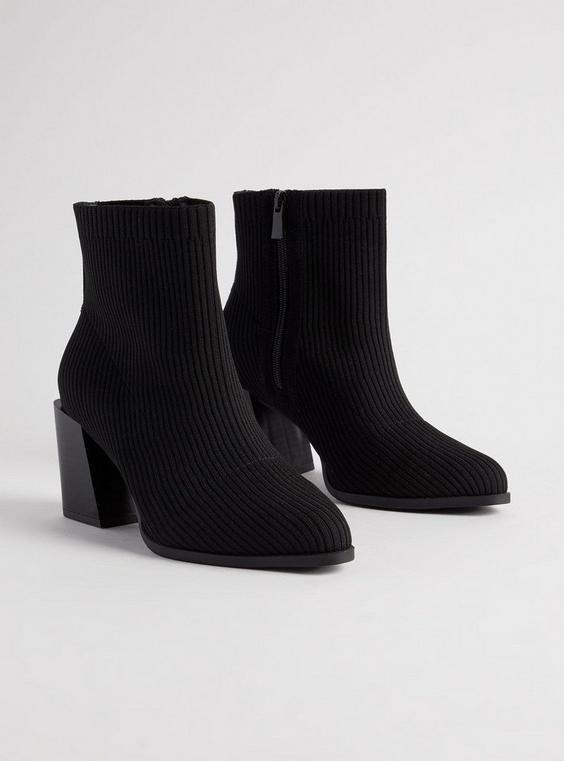 Stretch Ribbed Knit Bootie (WW) product image