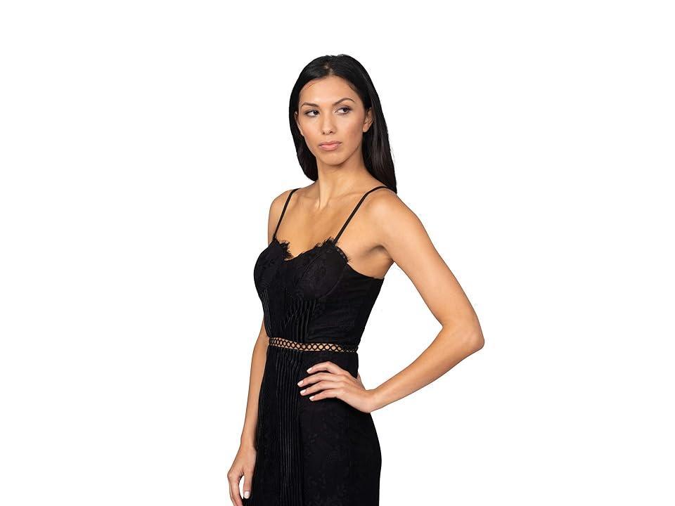 Bebe Lace Velvet Mini Dress Women's Dress Product Image