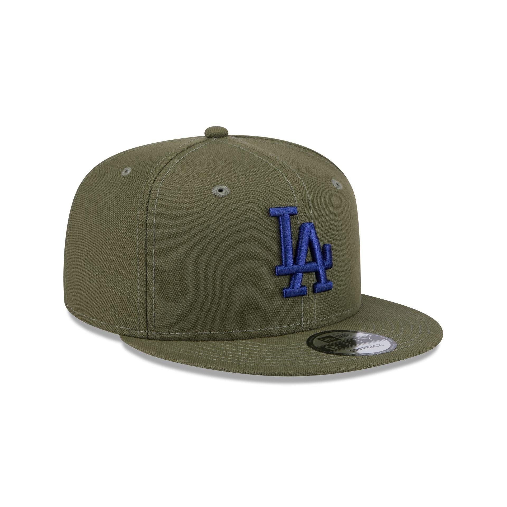 Los Angeles Dodgers Olive 9FIFTY Snapback Hat Male Product Image