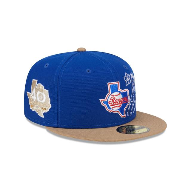 Texas Rangers Western Khaki 59FIFTY Fitted Hat Male Product Image