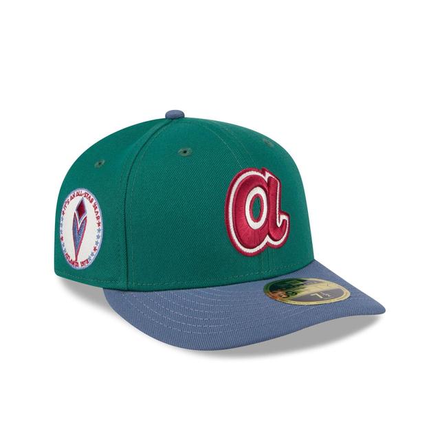 Atlanta Braves Green Gemstone Low Profile 59FIFTY Fitted Hat Male Product Image