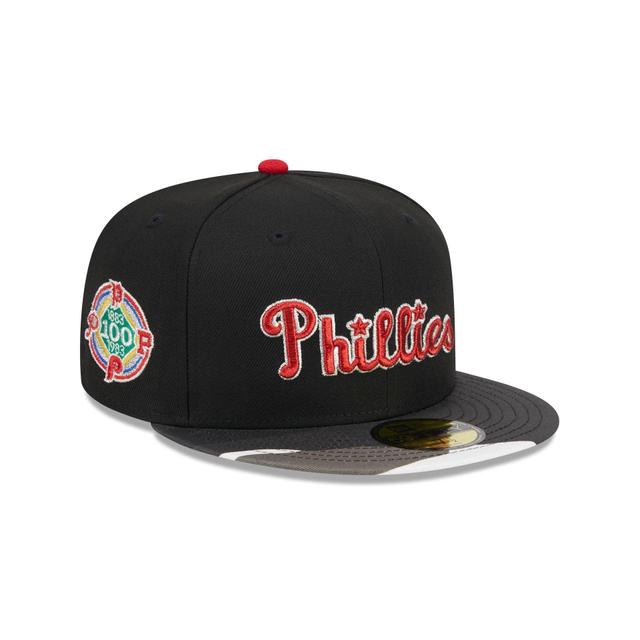 Philadelphia Phillies Metallic Camo 59FIFTY Fitted Hat Male Product Image