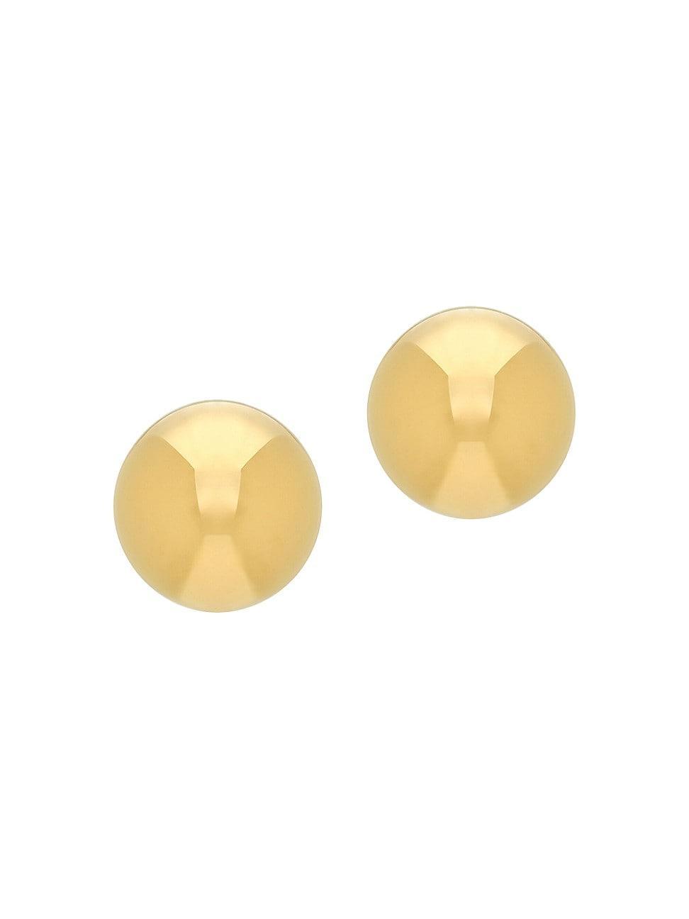 Womens Dome Earrings in Metal Product Image