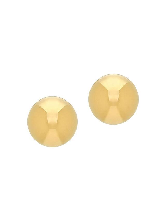 Womens Dome Earrings in Metal Product Image