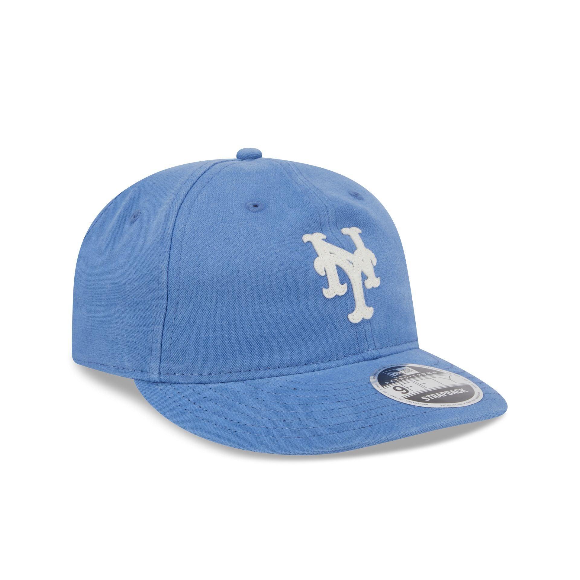 New York Mets Canvas Felt Retro Crown 9FIFTY Adjustable Hat Male Product Image