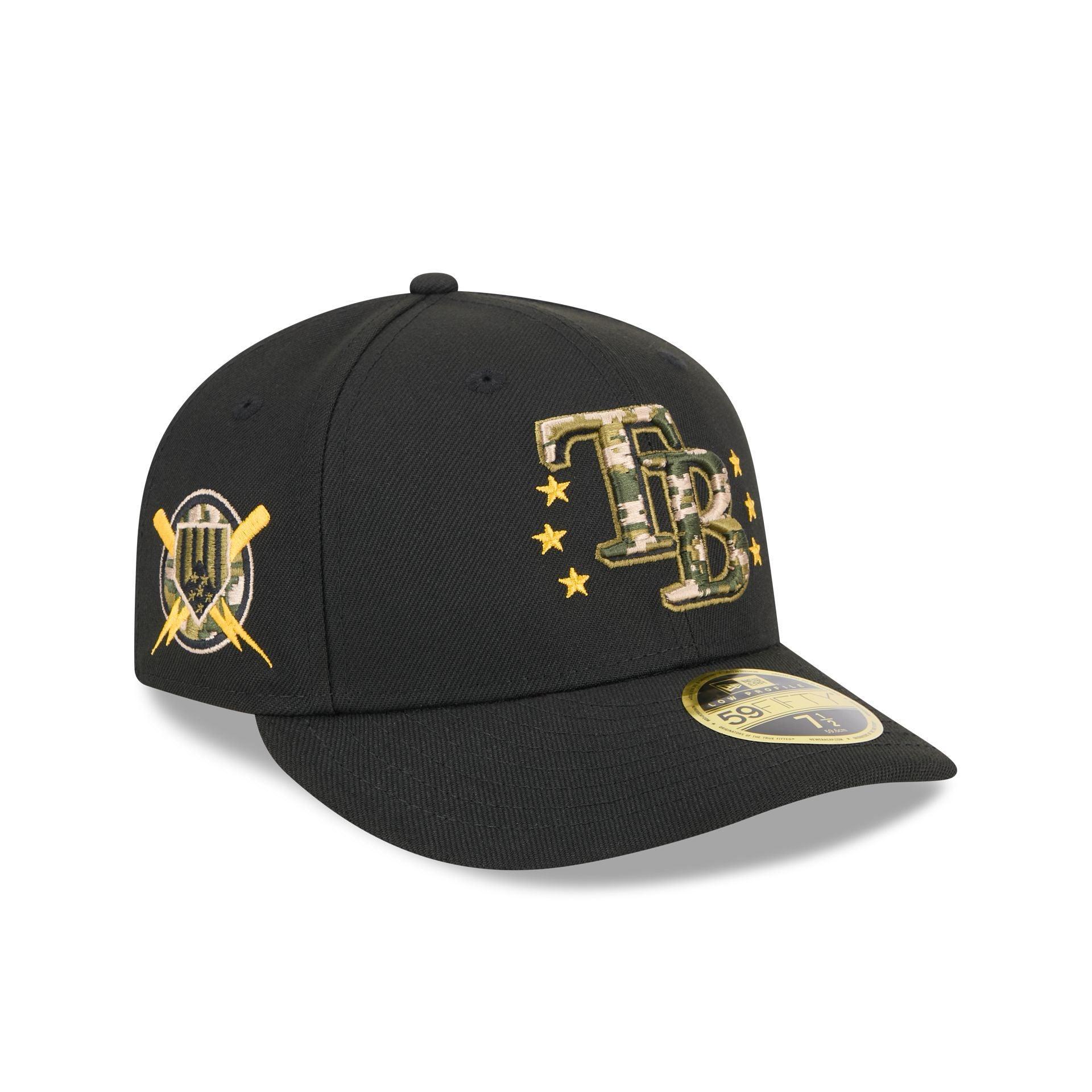 Tampa Bay Rays Armed Forces Day 2024 Low Profile 59FIFTY Fitted Hat Male Product Image