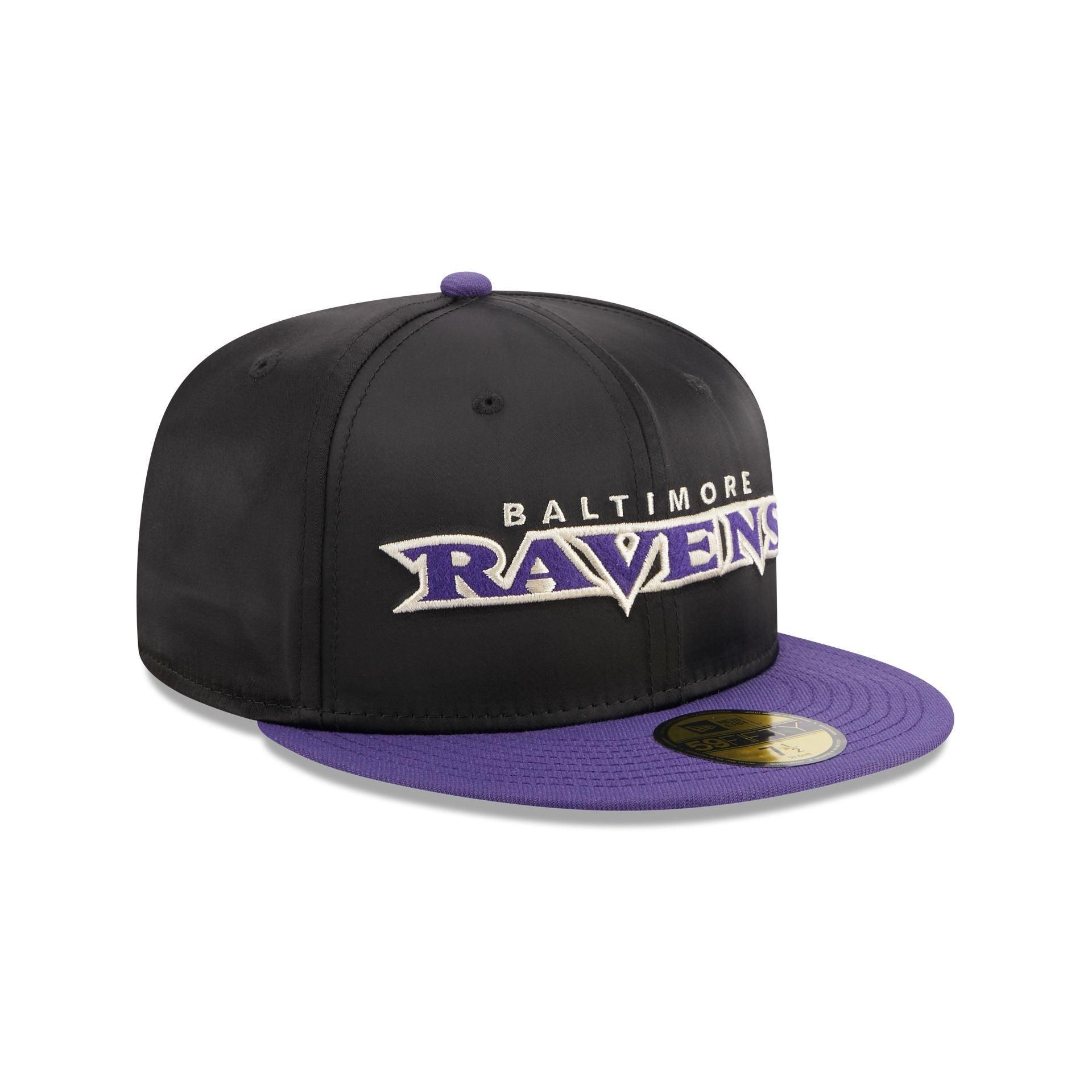 Baltimore Ravens Satin 59FIFTY Fitted Hat Male Product Image