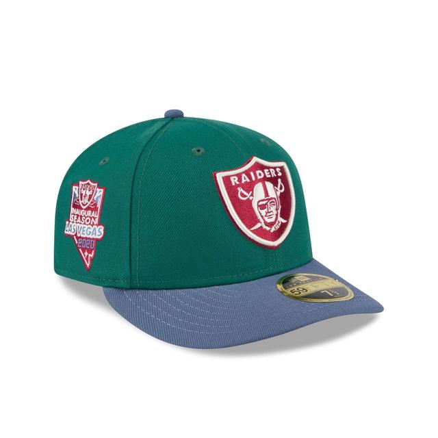 Las Vegas Raiders Green Gemstone Low Profile 59FIFTY Fitted Hat Male Product Image