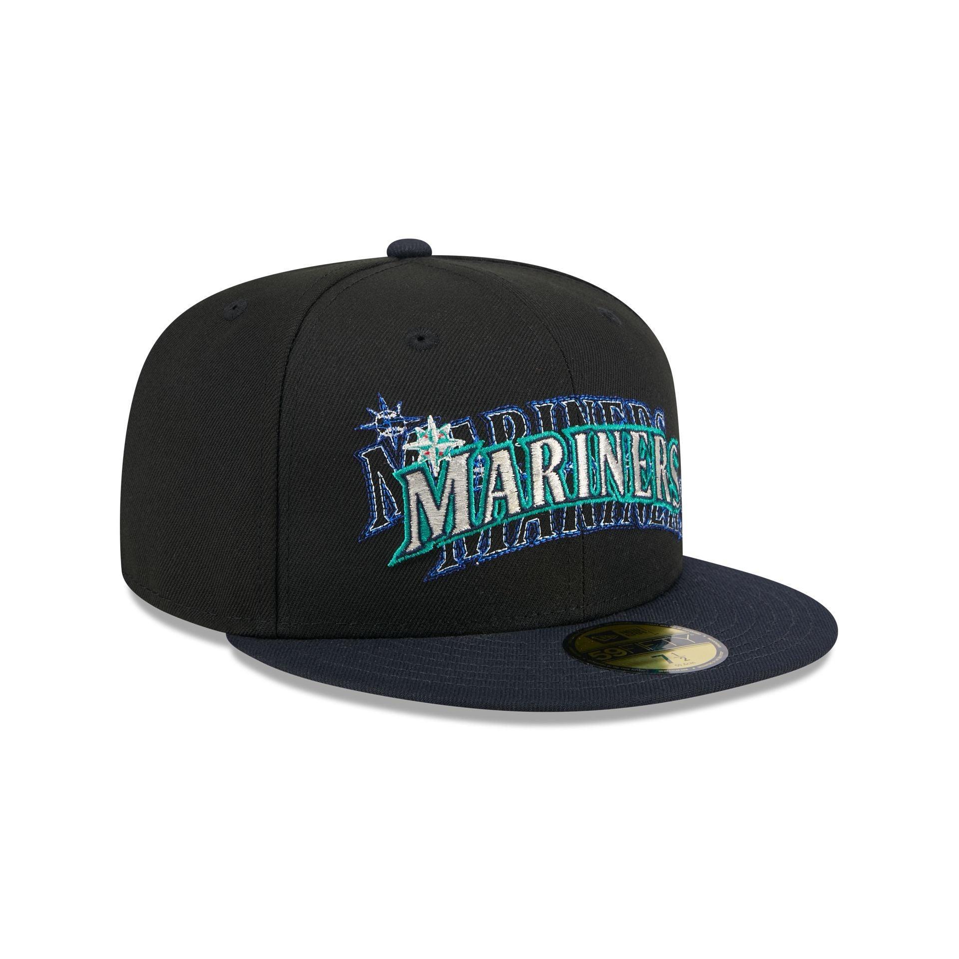 Seattle Mariners Shadow Stitch 59FIFTY Fitted Hat Male Product Image