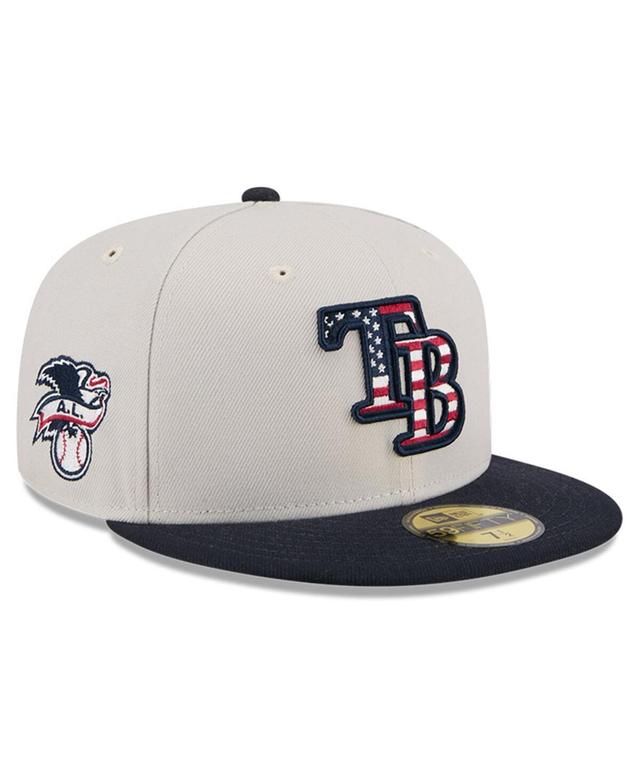 New Era Mens Black Tampa Bay Rays 2024 Fourth of July 59FIFTY Fitted Hat Product Image