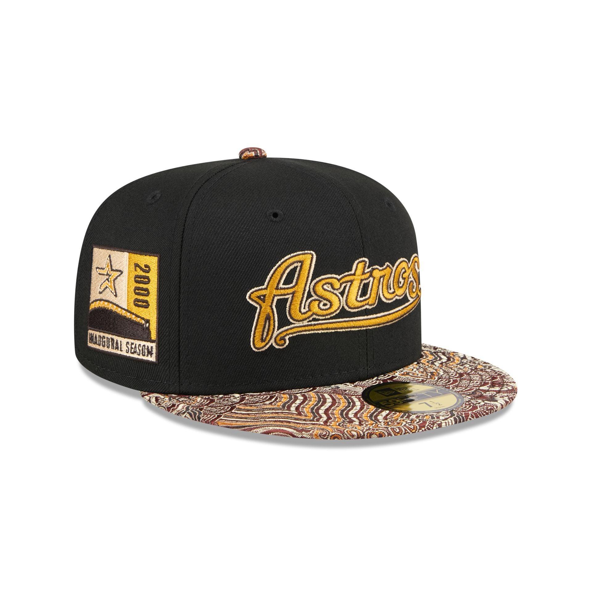 Just Caps Jacquard Visor Houston Astros 59FIFTY Fitted Hat Male Product Image