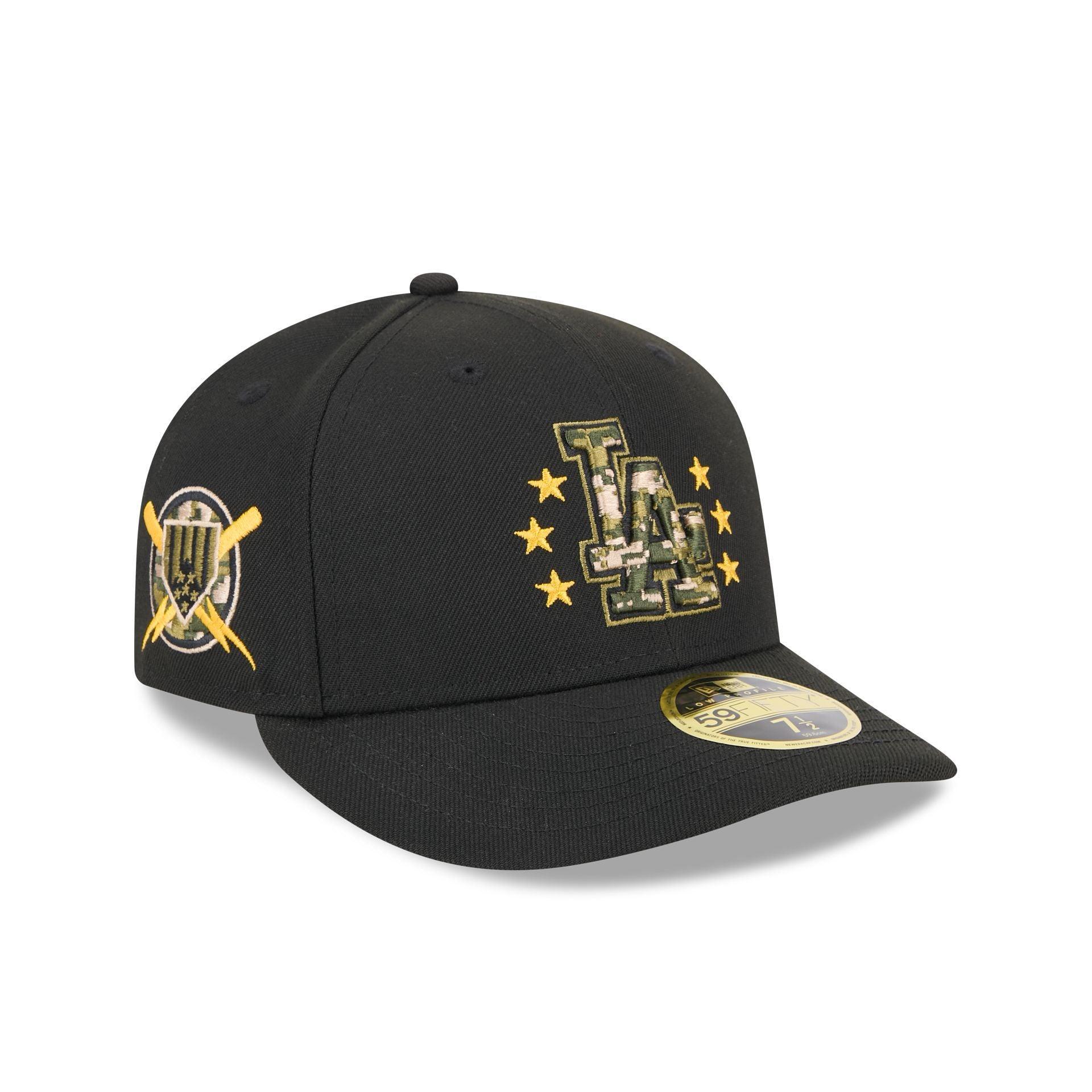 Los Angeles Dodgers Armed Forces Day 2024 Low Profile 59FIFTY Fitted Hat Male Product Image