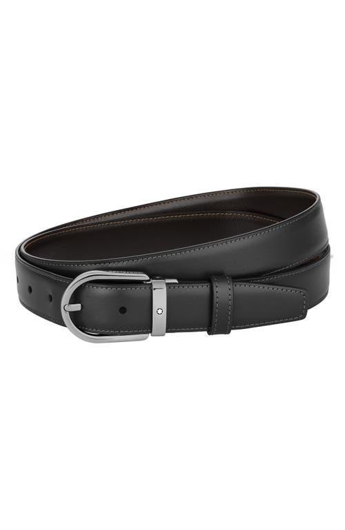 Montblanc Horseshoe Buckle Reversible Leather Belt Product Image