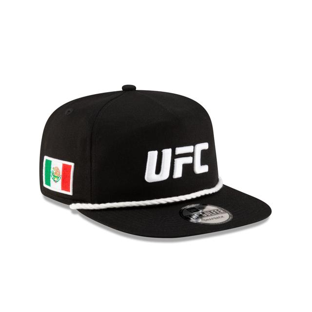 UFC Mexico Black Golfer Snapback Hat Male Product Image