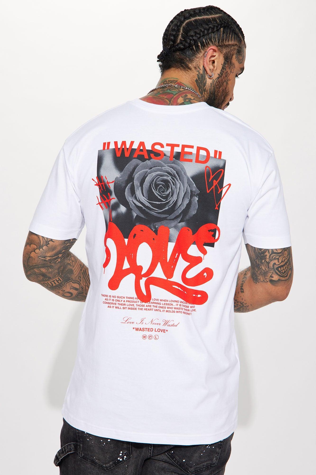 Wasted Love Silence Short Sleeve Tee - White Product Image