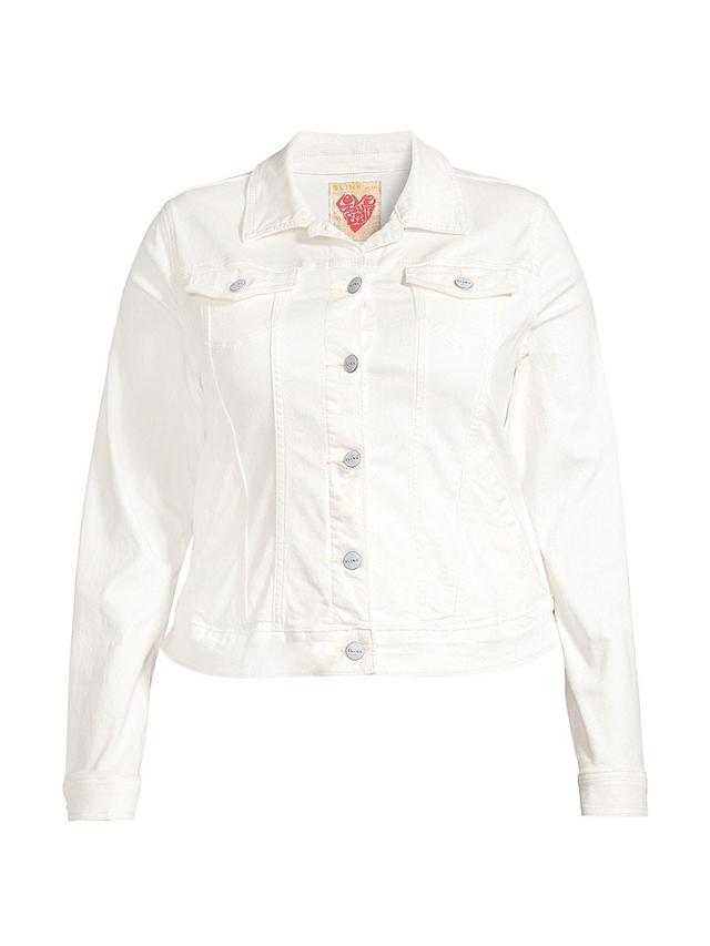 Womens Denim Trucker Jacket Product Image