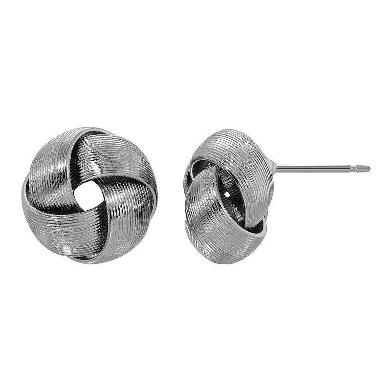 1928 Knot Stud Earrings, Womens, Gray Product Image