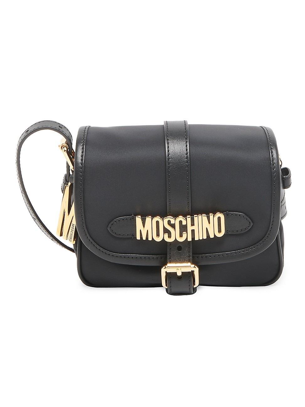 Moschino Logo Nylon Crossbody Saddle Bag Product Image