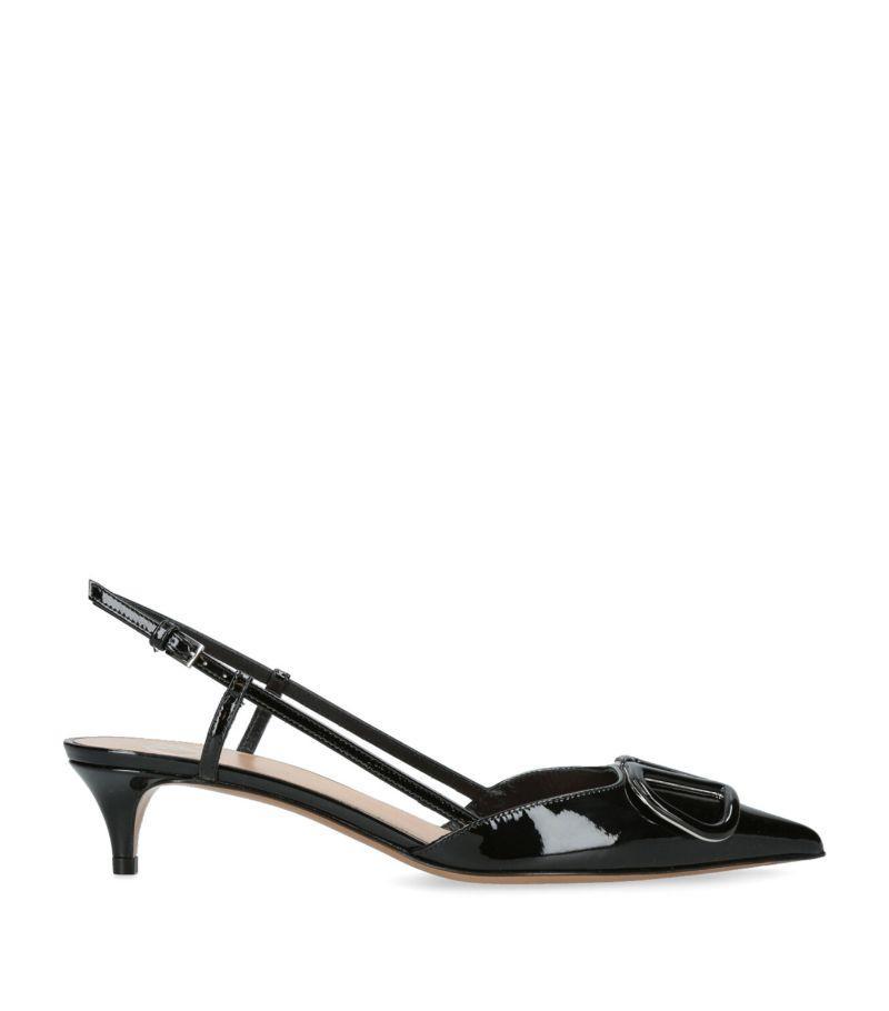 Slingback Logo Heels 40 In Black Product Image