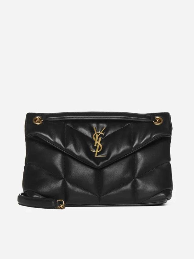 SAINT LAURENT Medium Puffer Chain Bag In Black Product Image