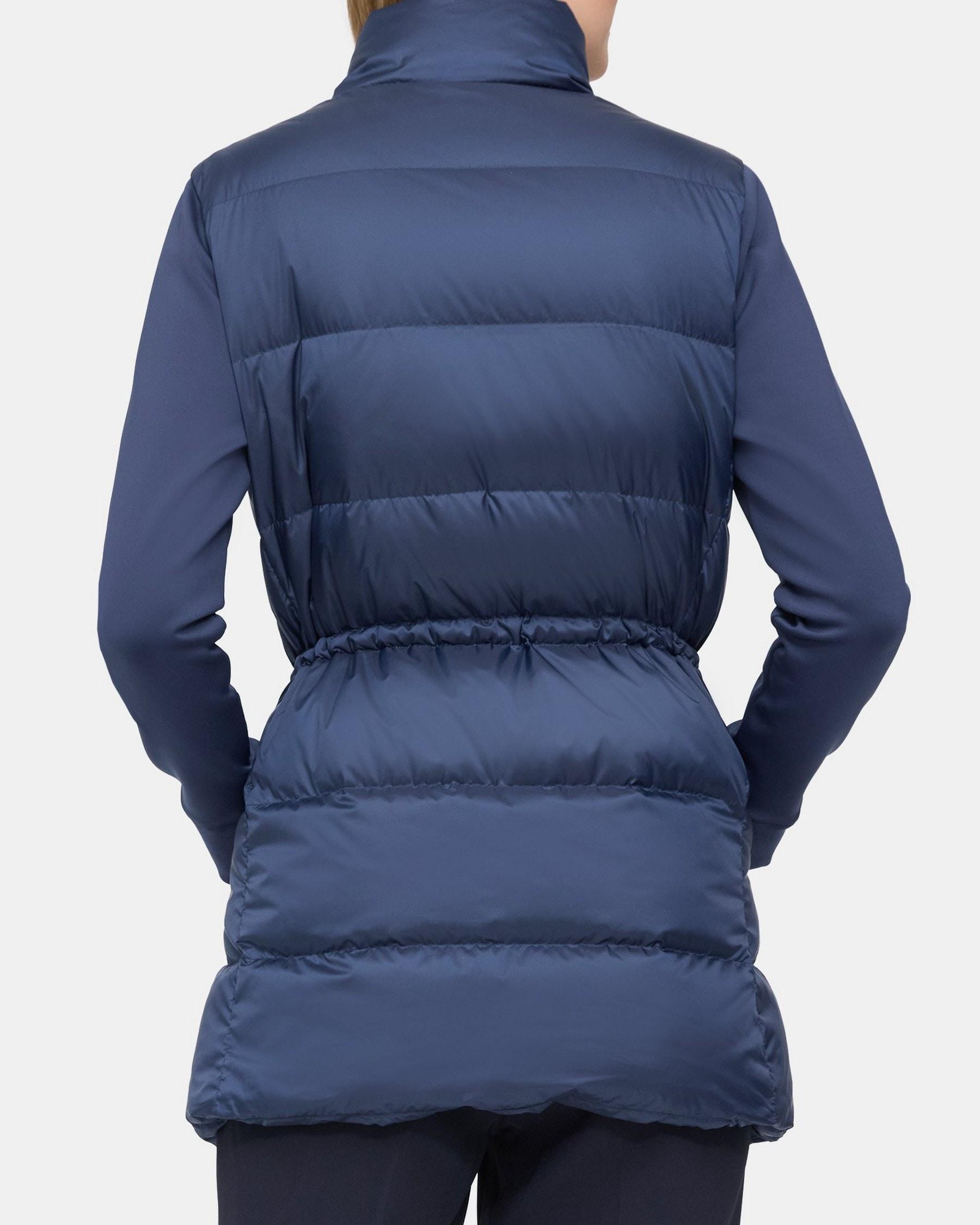 Drawstring Puffer Jacket in Poly Product Image