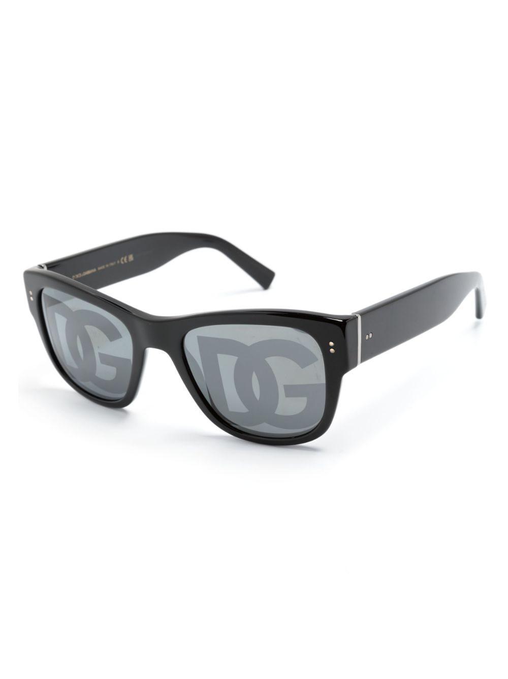 Domenico Logo-print Tinted Sunglasses In Black Product Image