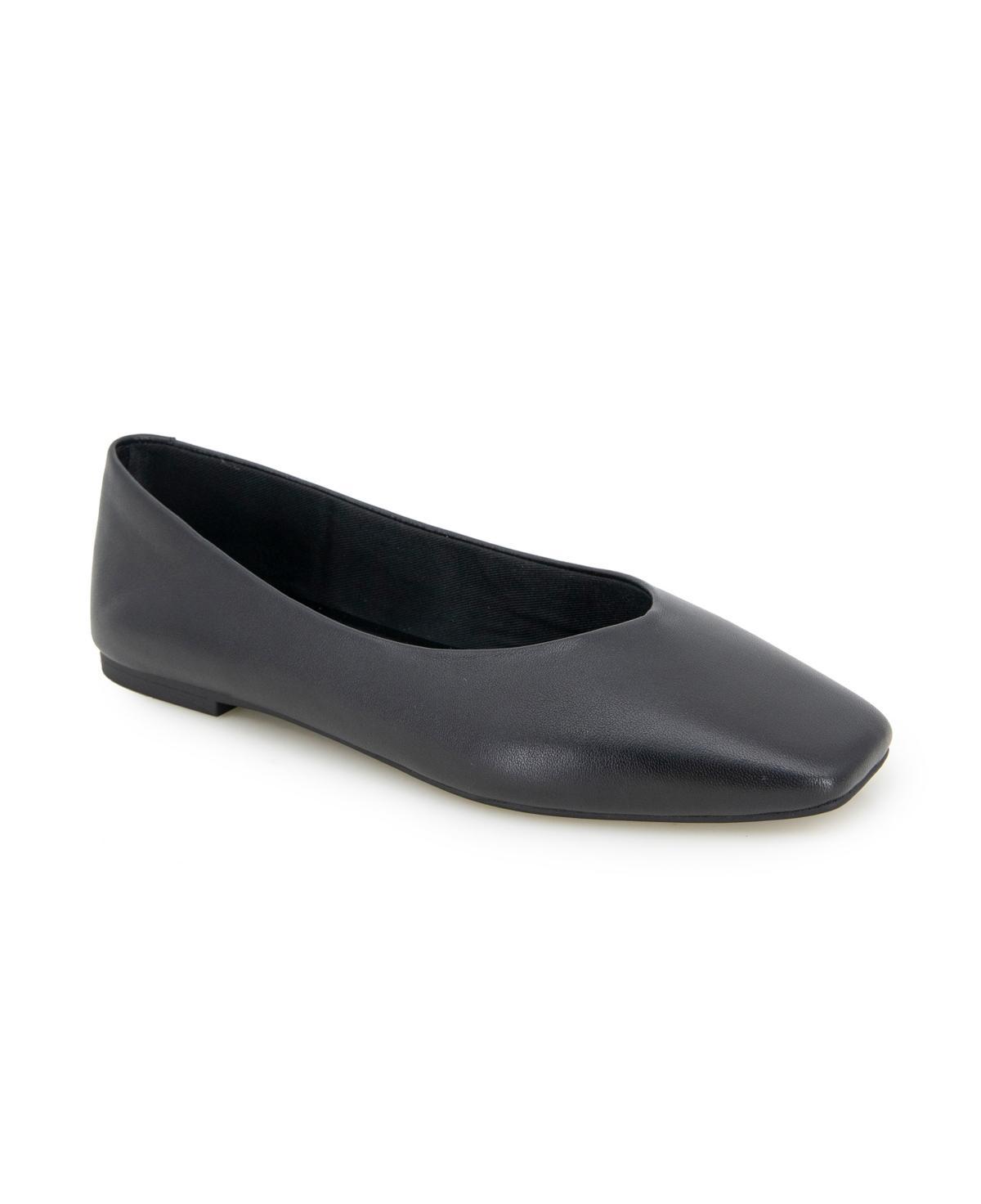 Kenneth Cole New York Womens Johanna Square Toe Ballet Flats Product Image