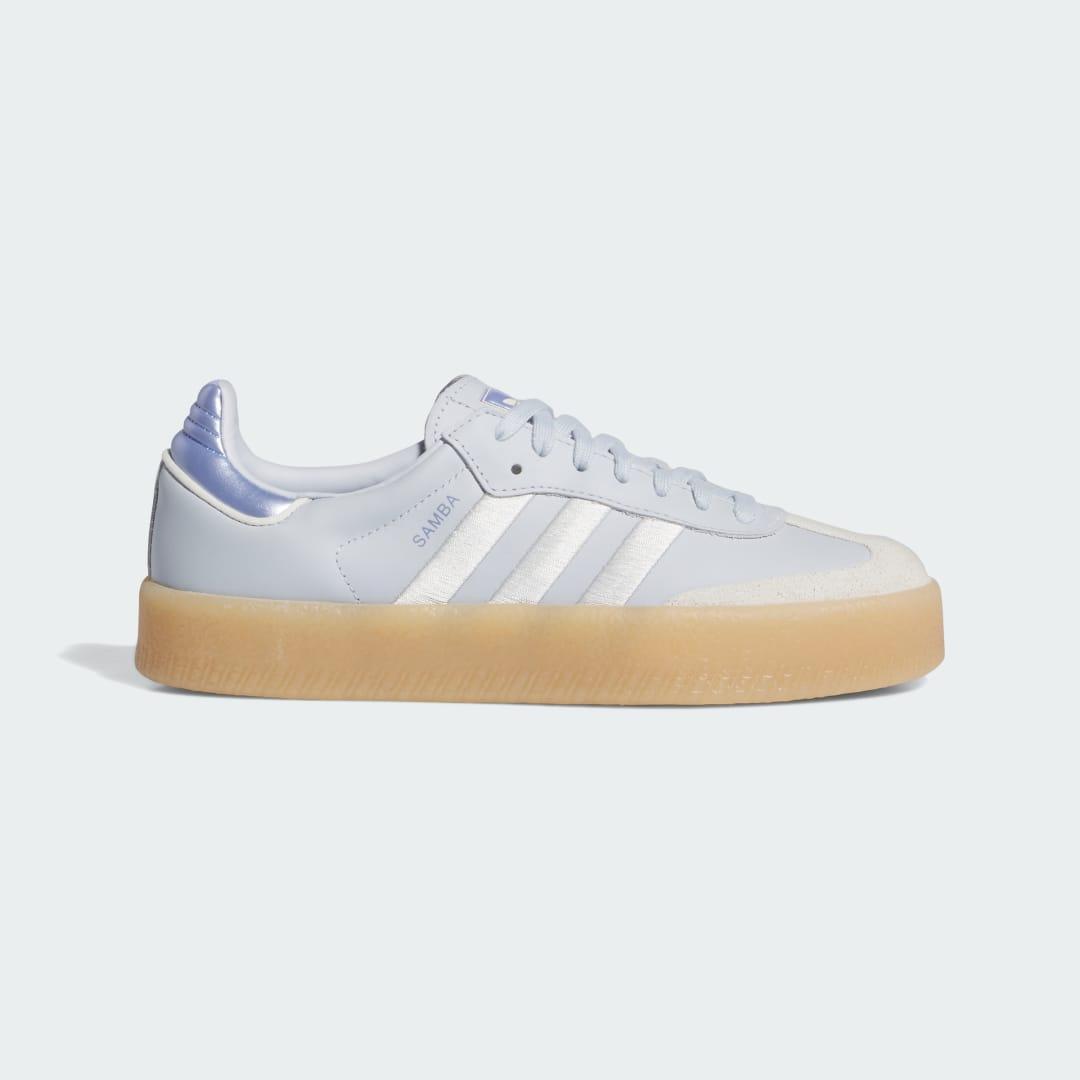 Womens adidas Sambae Athletic Shoe - Halo Blue / Off White Spark Metallic Product Image