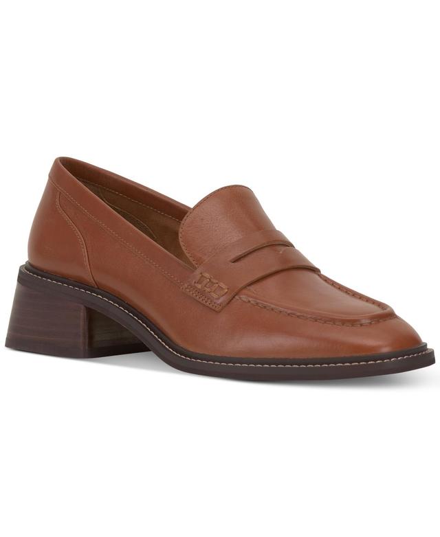 Vince Camuto Enachel Block-Heel Tailored Loafer Flats Product Image