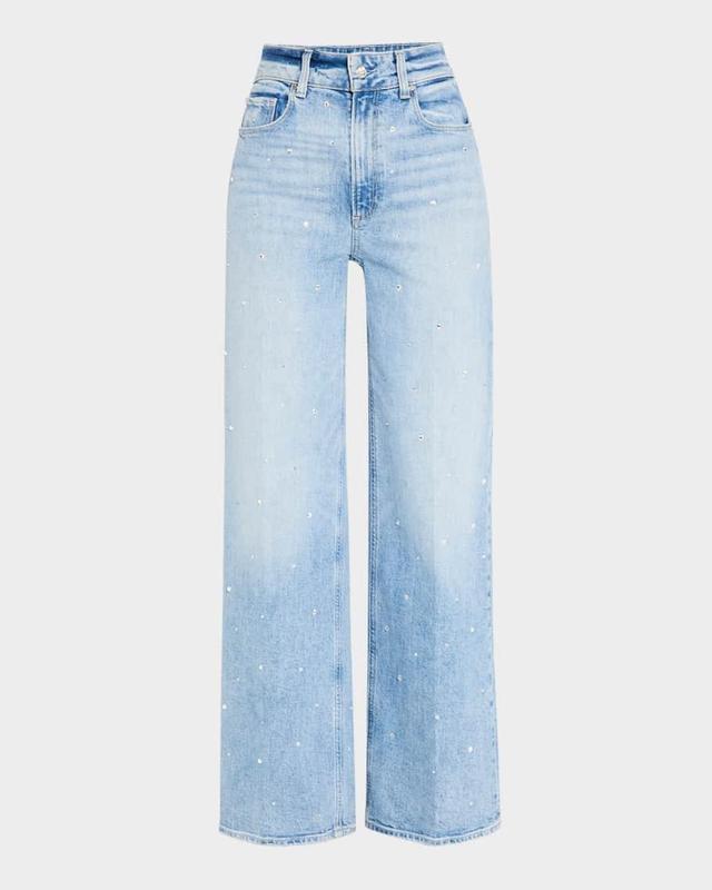 Sasha Embellished Wide-Leg Jeans Product Image