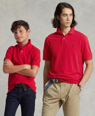 Polo Ralph Lauren Mens Kids Cotton Mesh Polo Shirt Collection Product Image