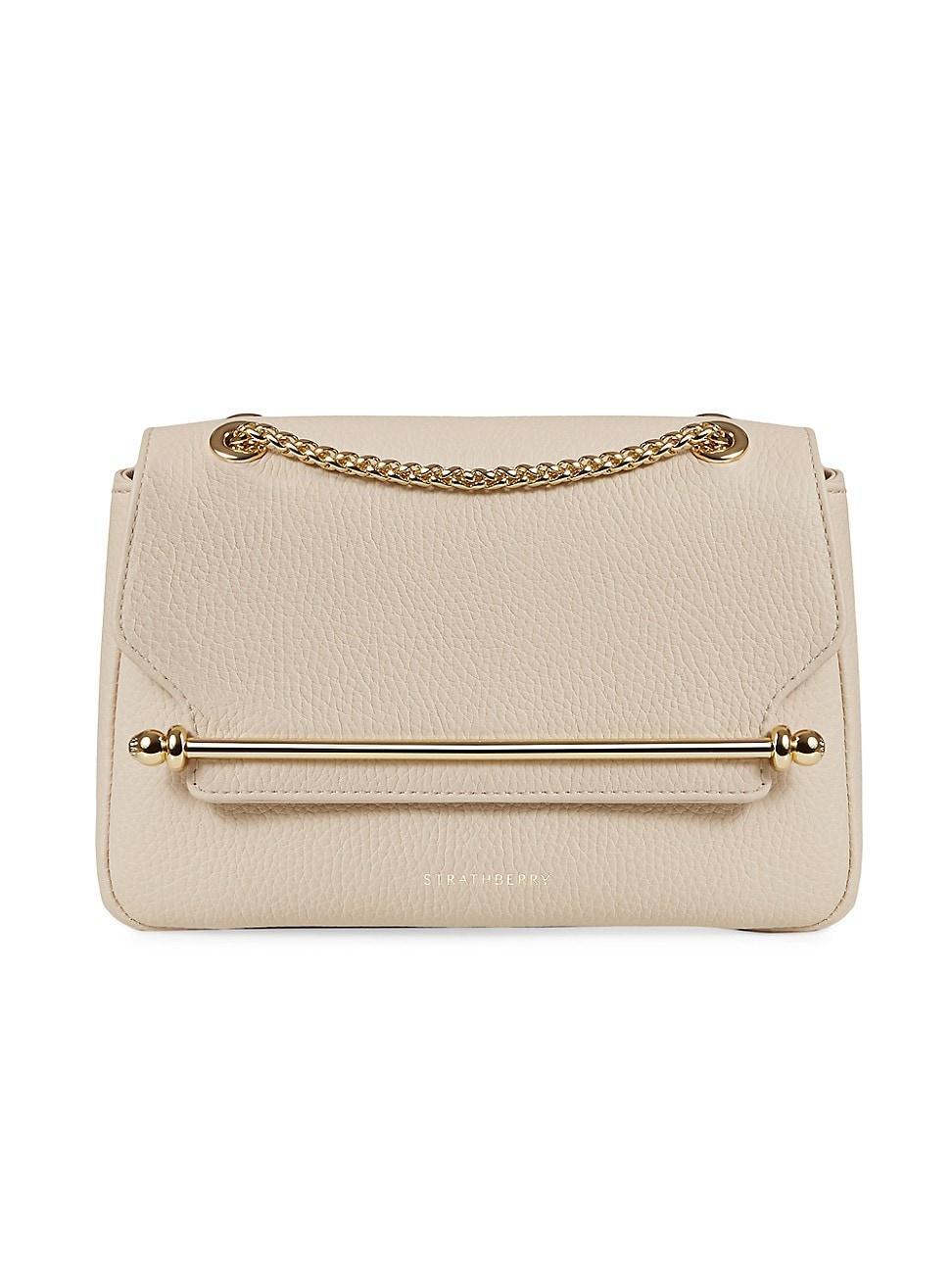 Womens East/West Mini Leather Shoulder Bag Product Image