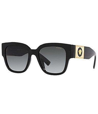 Versace Womens VE4437U Medusa Studs 54mm Black Square Sunglasses Product Image