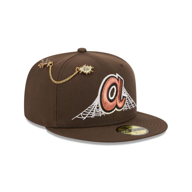 Atlanta Braves Spider Pin 59FIFTY Fitted Hat Male Product Image