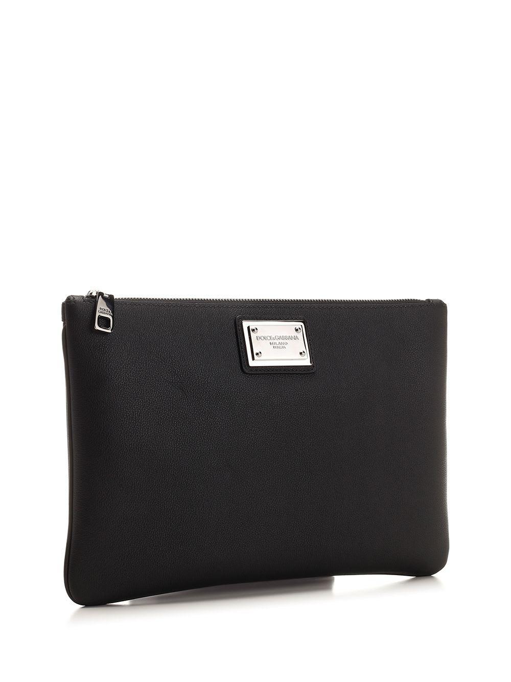 Leather Pouch In Black product image