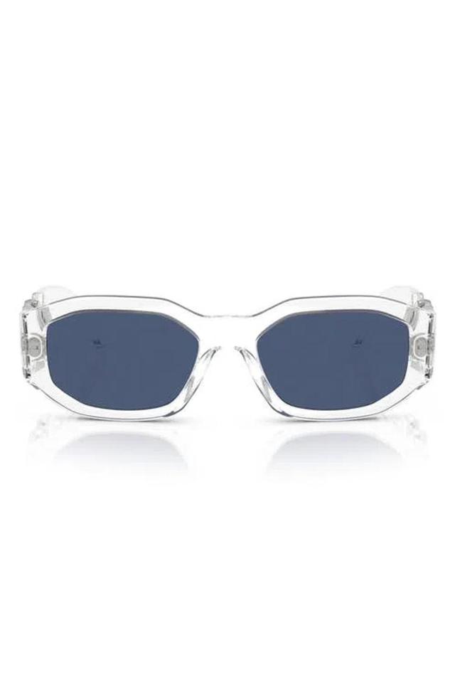 VERSACE Biggie 53mm Round Sunglasses In Crystal Product Image