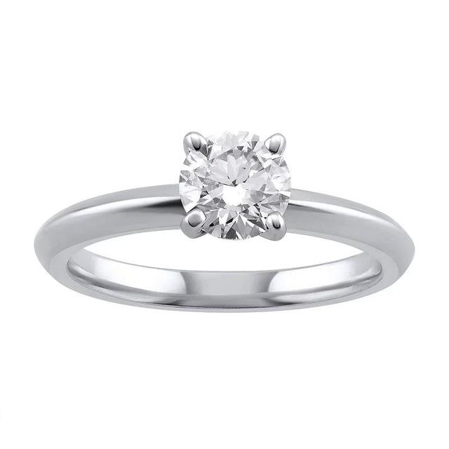 Arctic Clear 3/4 Carat T.W. Lab-Grown Diamond Solitaire Engagement Ring, Womens 14k White Gold Product Image