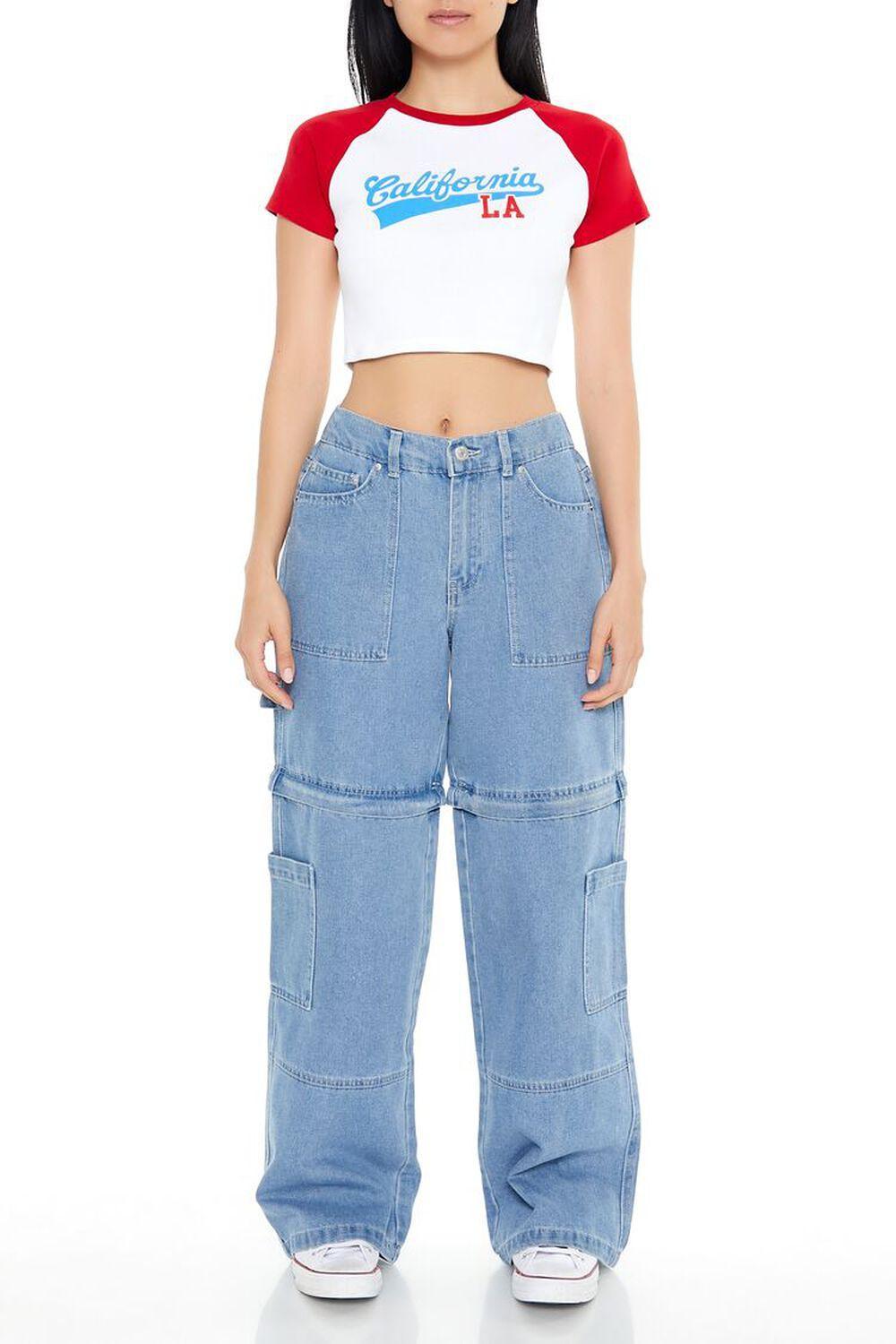 Wide-Leg Mid-Rise Jeans | Forever 21 Product Image