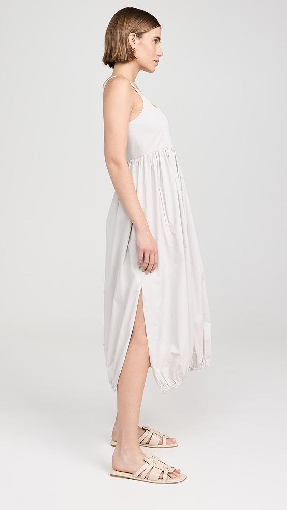 Tibi Eco Poplin Square Neck Sculpted Dress | Shopbop Product Image