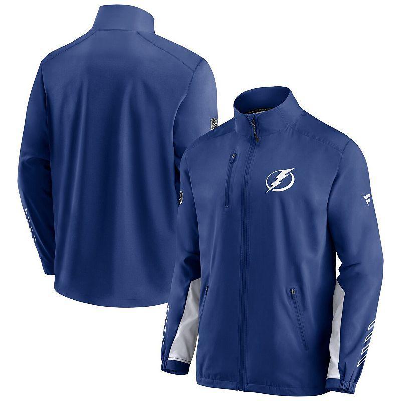 Mens Fanatics Branded Blue Tampa Bay Lightning Authentic Pro Locker Room Rinkside Full-Zip Jacket Product Image