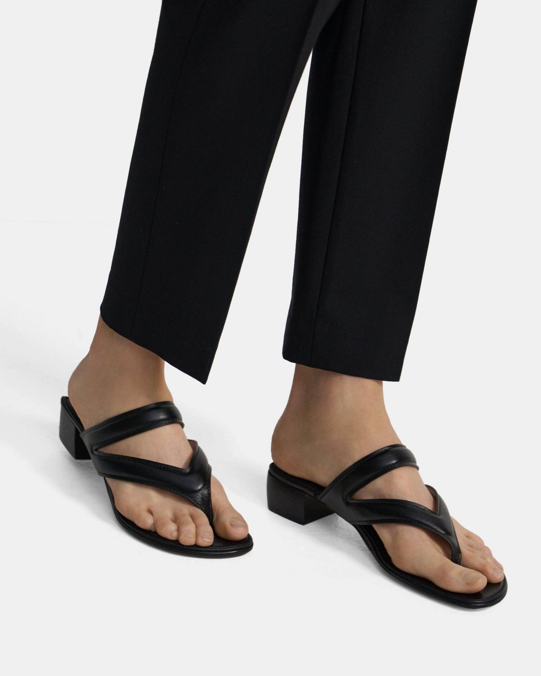 Belted Sandal in Leather Product Image