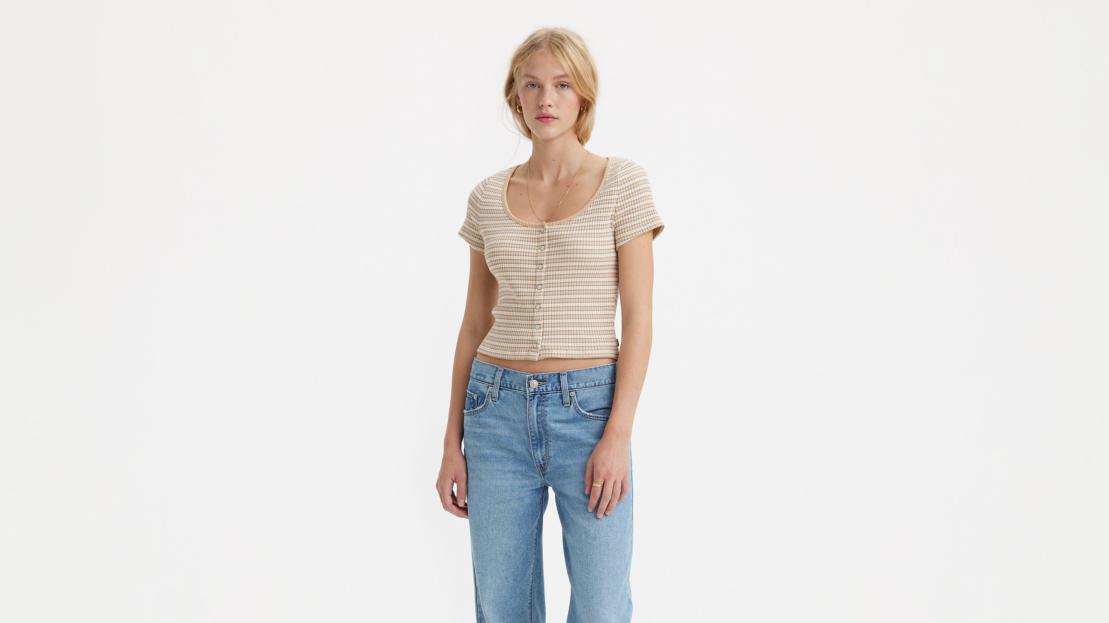 Levi's Sleeve Britt Snap Front Top - Women's Product Image