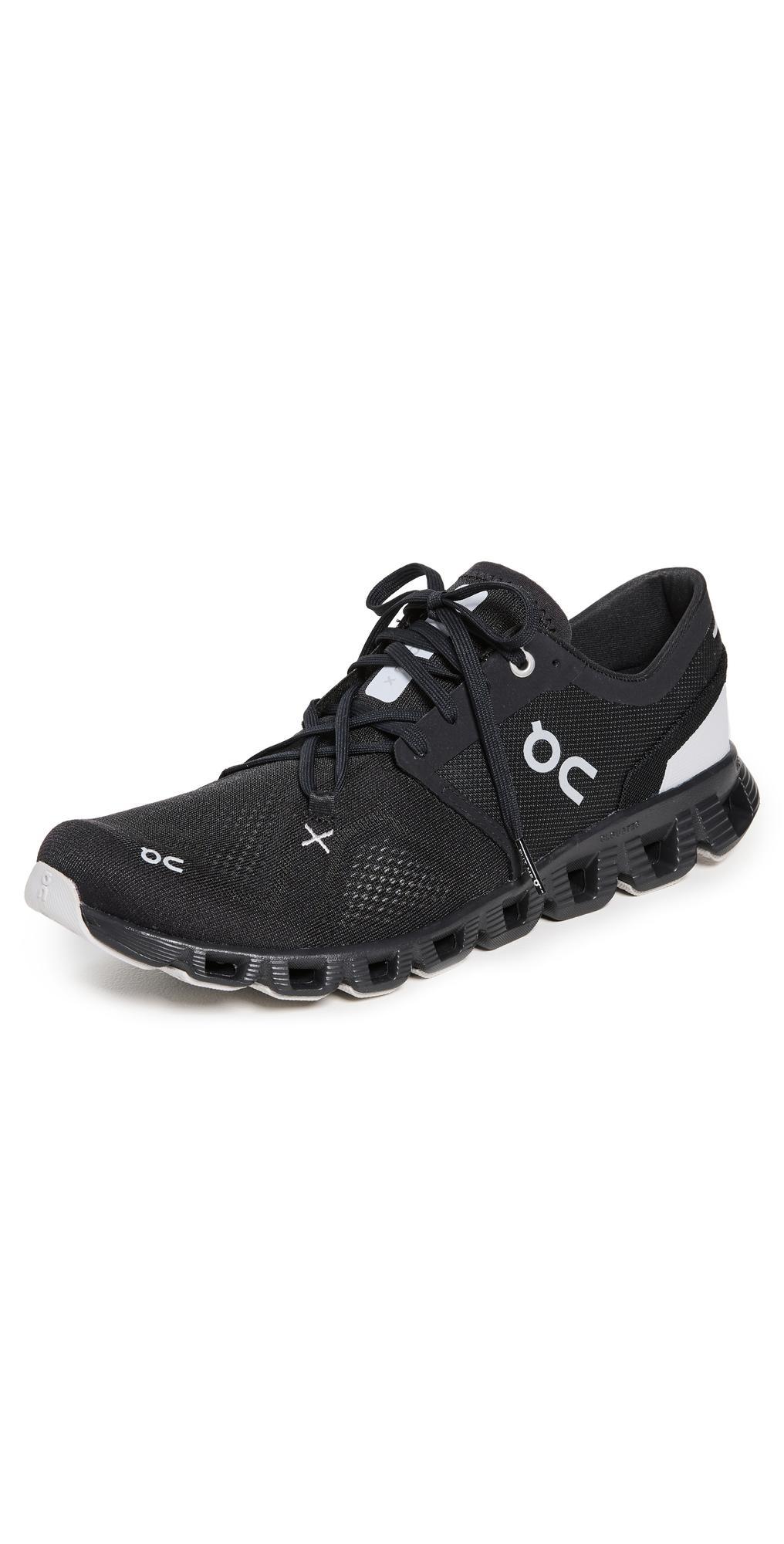 On Womens On Cloud X 3 - Womens Running Shoes Black/Black Product Image