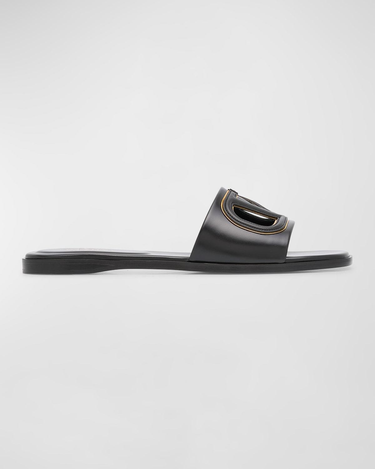 Valentino Garavani Womens Slip On Cutout Slide Sandals Product Image