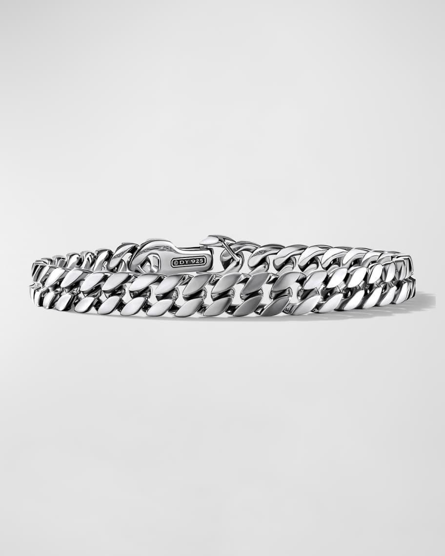 David Yurman Mens Curb Chain Bracelet in Sterling Silver, 11.5mm Product Image