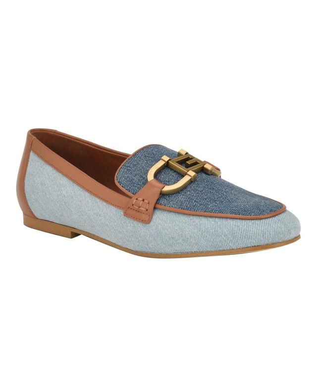 Guess Womens Isaac Slip On Flat Loafers with Hardware Product Image