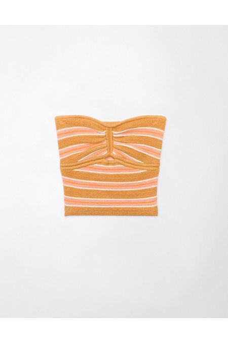 AE Cinch Knit Striped Tube Top Womens Product Image