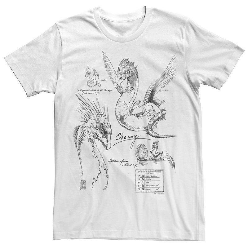 Mens Fantastic Beast Grindelwald Occamy Study Sketch Tee Product Image